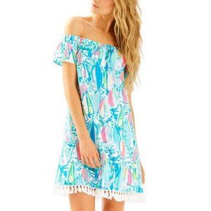 Lilly Pulitzer Marble Off The Shoulder Dress